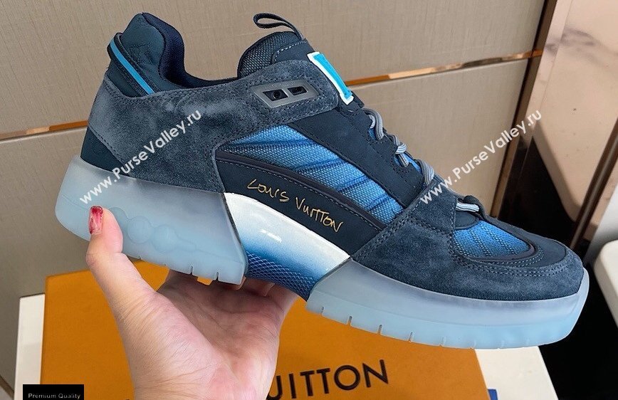 Louis Vuitton A View Mens Sneakers Blue 2021 (modeng-21030471)