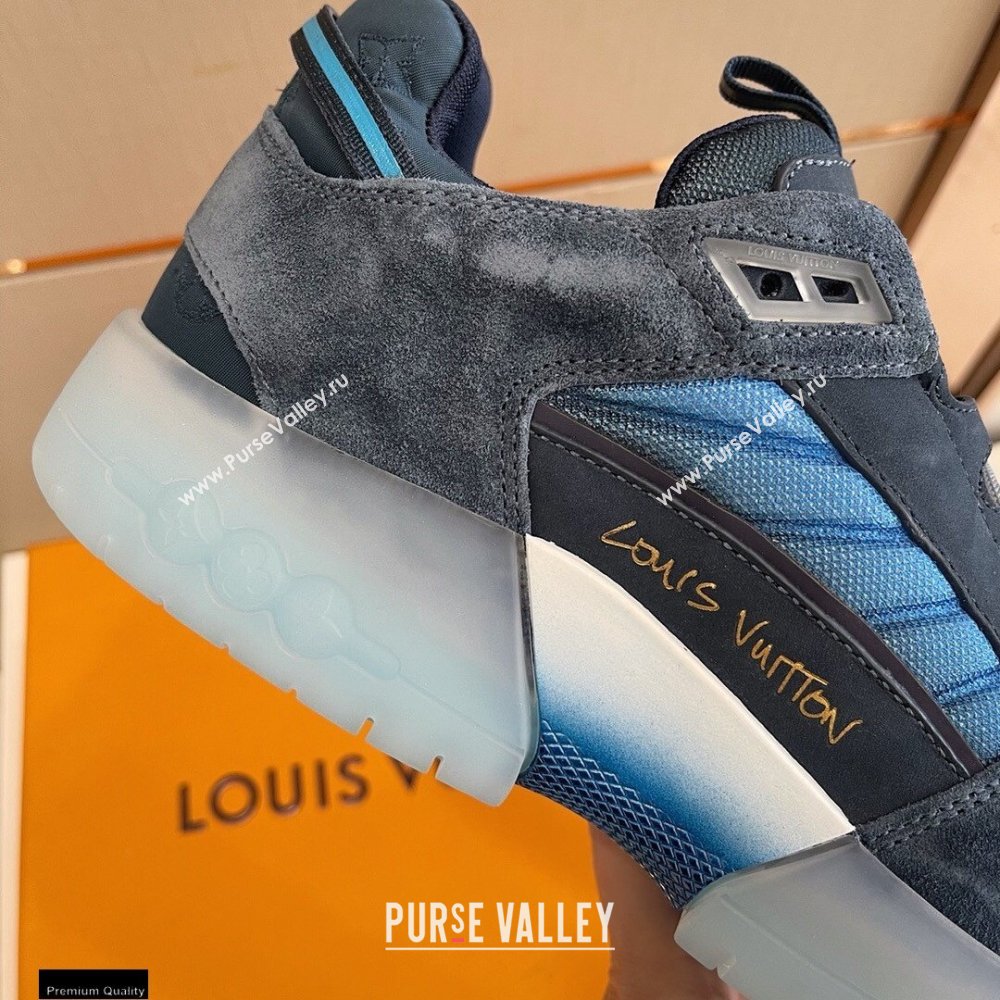 Louis Vuitton A View Mens Sneakers Blue 2021 (modeng-21030471)