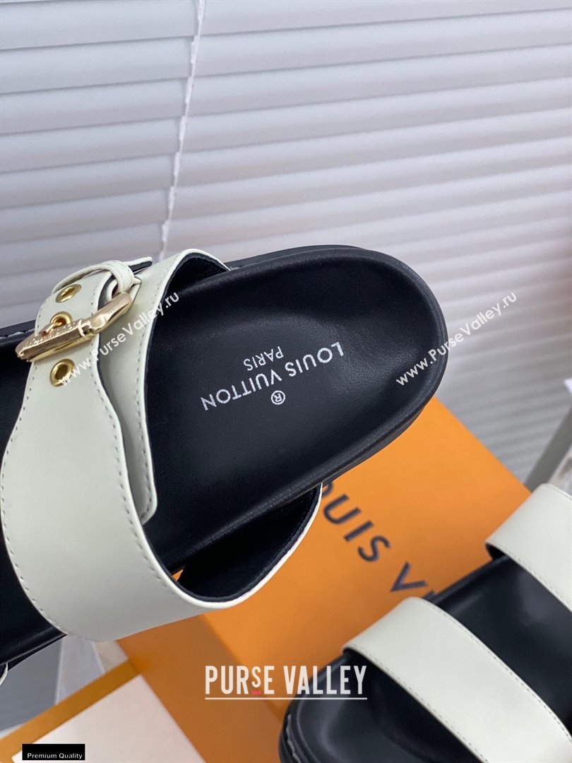 Louis Vuitton Paseo Flat Comfort Mules White 2021 (modeng-21030473)
