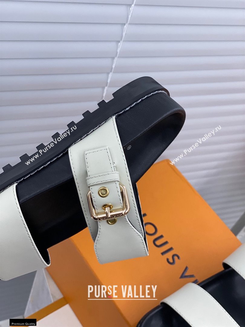 Louis Vuitton Paseo Flat Comfort Mules White 2021 (modeng-21030473)