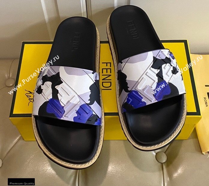 Fendi Rubber Footbed Slides 10 2021 (modeng-21030451)