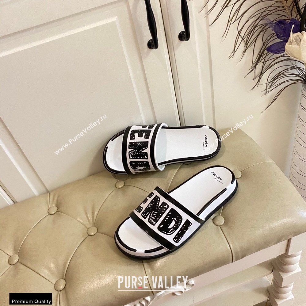 Fendi Rubber Footbed Slides 06 2021 (modeng-21030447)