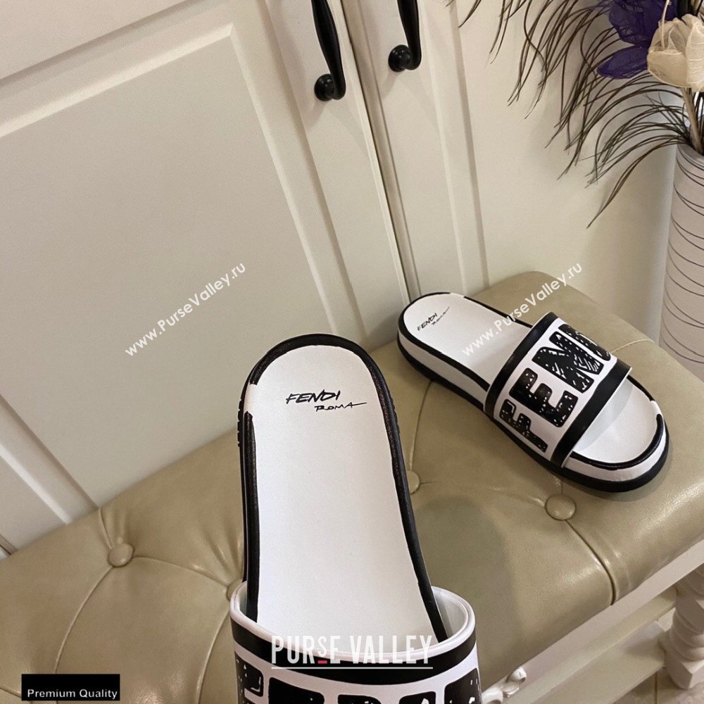 Fendi Rubber Footbed Slides 06 2021 (modeng-21030447)