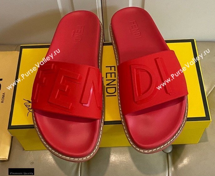 Fendi Rubber Footbed Slides 03 2021 (modeng-21030444)