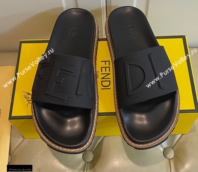 Fendi Rubber Footbed Slides 01 2021 (modeng-21030442)