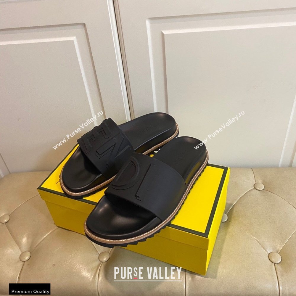 Fendi Rubber Footbed Slides 01 2021 (modeng-21030442)