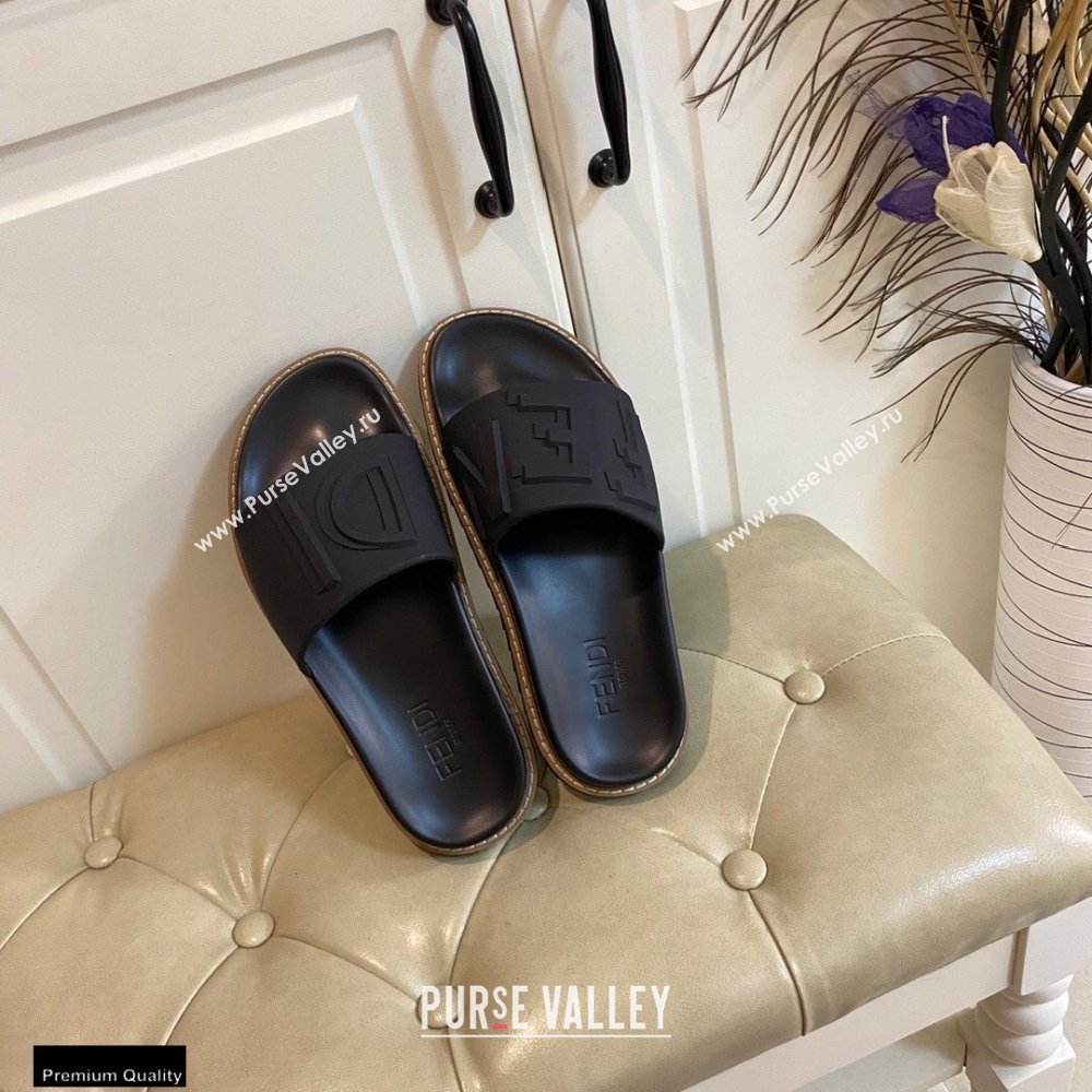 Fendi Rubber Footbed Slides 01 2021 (modeng-21030442)