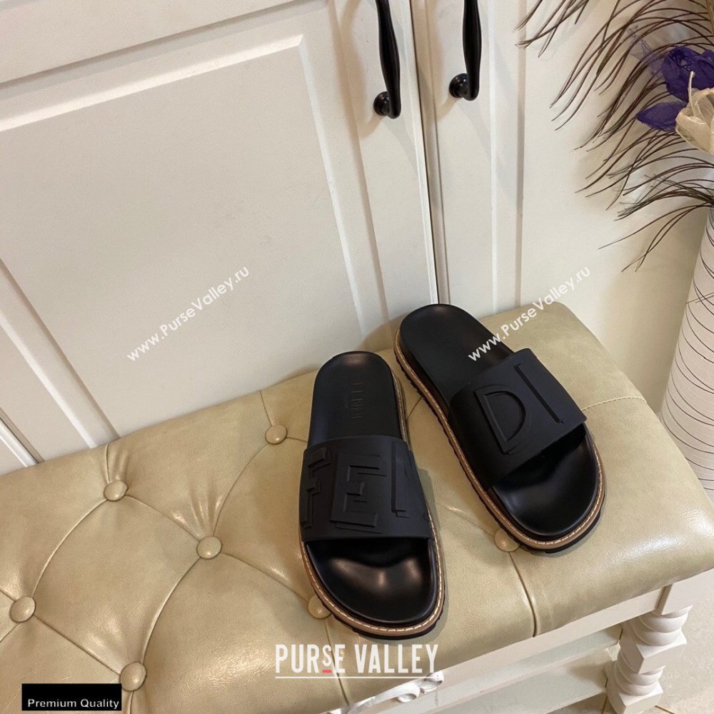 Fendi Rubber Footbed Slides 01 2021 (modeng-21030442)