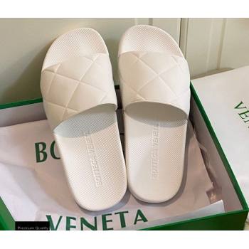 Bottega Veneta The SLIDER Rubber Slides Sandals White 2021 (modeng-21030202)