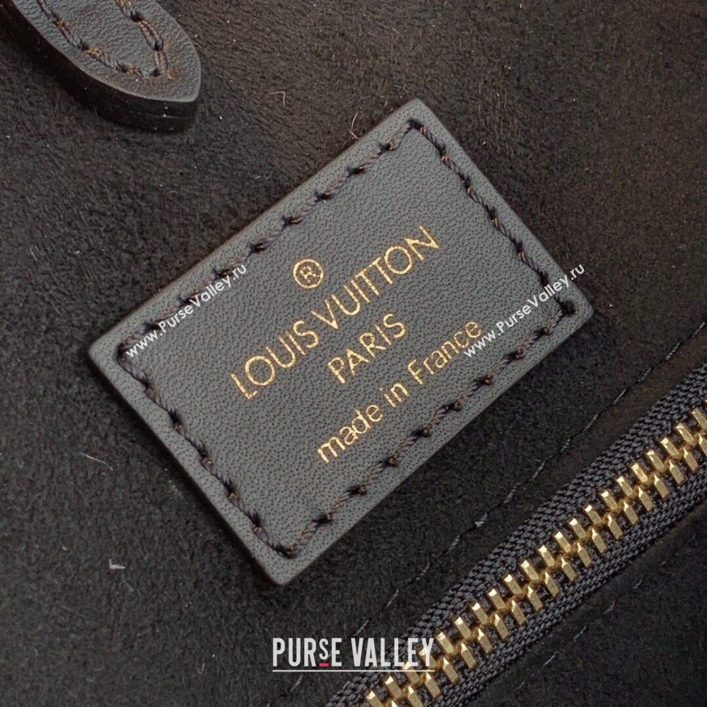 louis vuitton monogram canvas Fold Tote MM m45409 burgundy (kiki-2147)