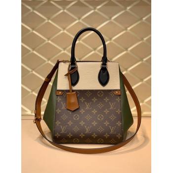 louis vuitton monogram canvas Fold Tote MM m45409 green (kiki-9617)