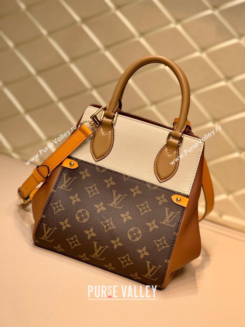 louis vuitton Monogram canvas Fold Tote PM m45388 camel (kiki-8510)