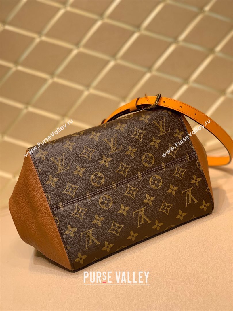 louis vuitton monogram canvas Fold Tote MM m45409 camel (kiki-3648)