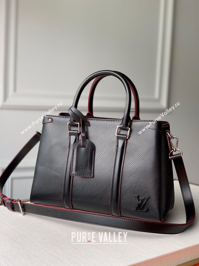 louis vuitton epi leather Soufflot BB bag m55613 black (kiki-8591)