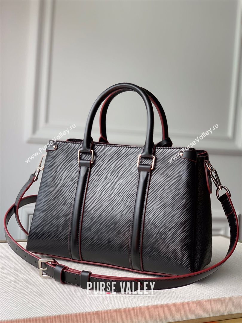 louis vuitton epi leather Soufflot BB bag m55613 black (kiki-8591)