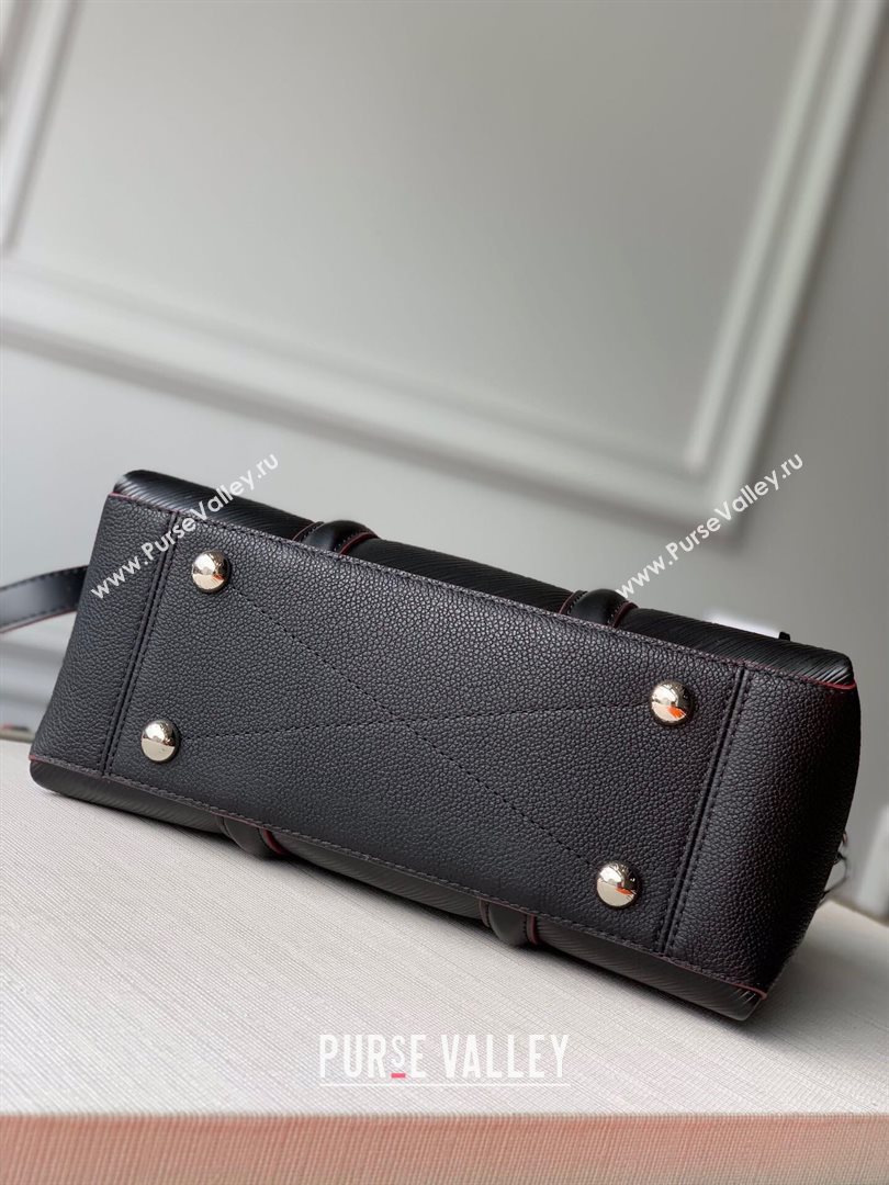 louis vuitton epi leather Soufflot BB bag m55613 black (kiki-8591)