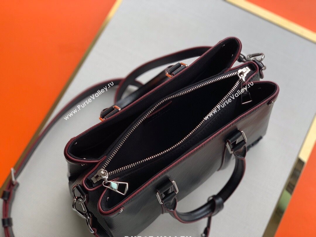 louis vuitton epi leather Soufflot BB bag m55613 black (kiki-8591)