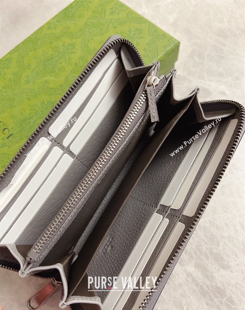 Gucci Pouch Bag with cut-out Interlocking G 723320 Gray 2023 (ziyin-23033004)