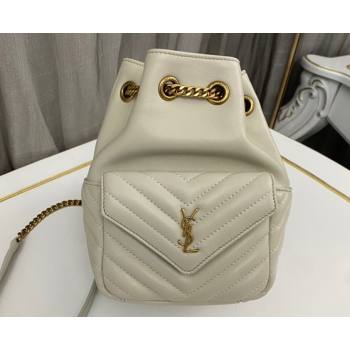 Saint Laurent joe mini bucket bag in quilted lambskin 701631 Black (nana-23080423)