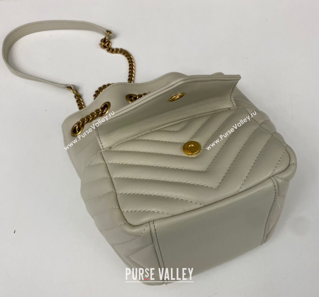 Saint Laurent joe mini bucket bag in quilted lambskin 701631 Black (nana-23080423)