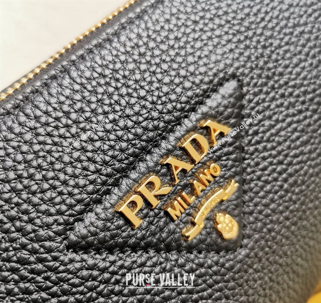 Prada Leather shoulder bag 1BH194 Black 2023 (yanzi-23080718)