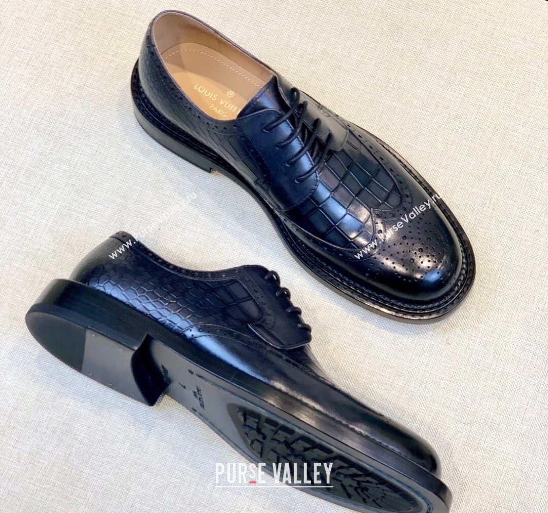 Louis Vuitton Mens Leather Derby Shoes Top Quality 07 2023 (shouhe-23091947)