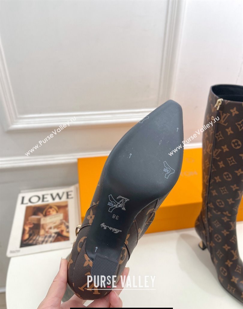 Louis Vuitton Heel 6.5cm Sparkle High Boots Monogram Canvas 2023 (modeng-23092103)