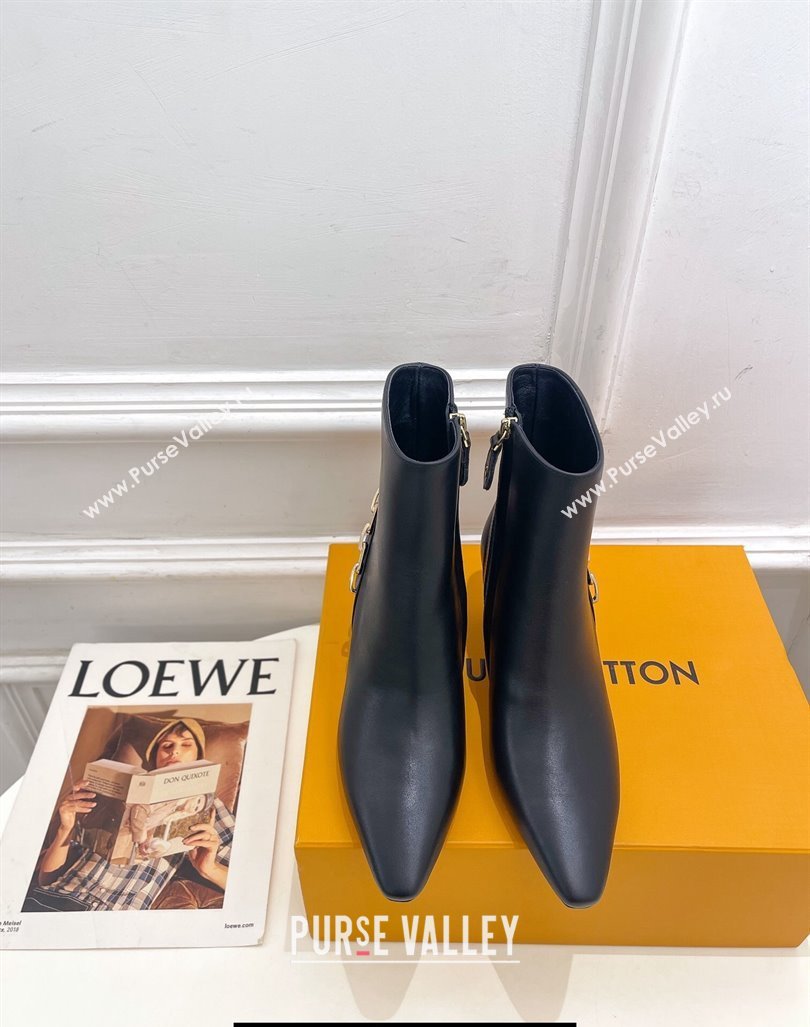 Louis Vuitton Heel 6.5cm Sparkle Ankle Boots Black 2023 (modeng-23092106)