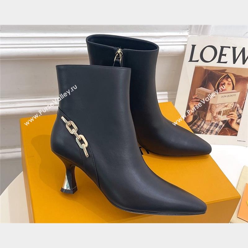 Louis Vuitton Heel 6.5cm Sparkle Ankle Boots Black 2023 (modeng-23092106)