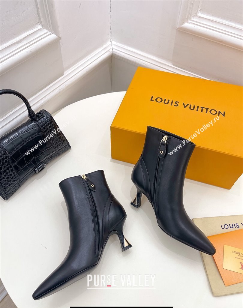 Louis Vuitton Heel 6.5cm Sparkle Ankle Boots Black 2023 (modeng-23092106)