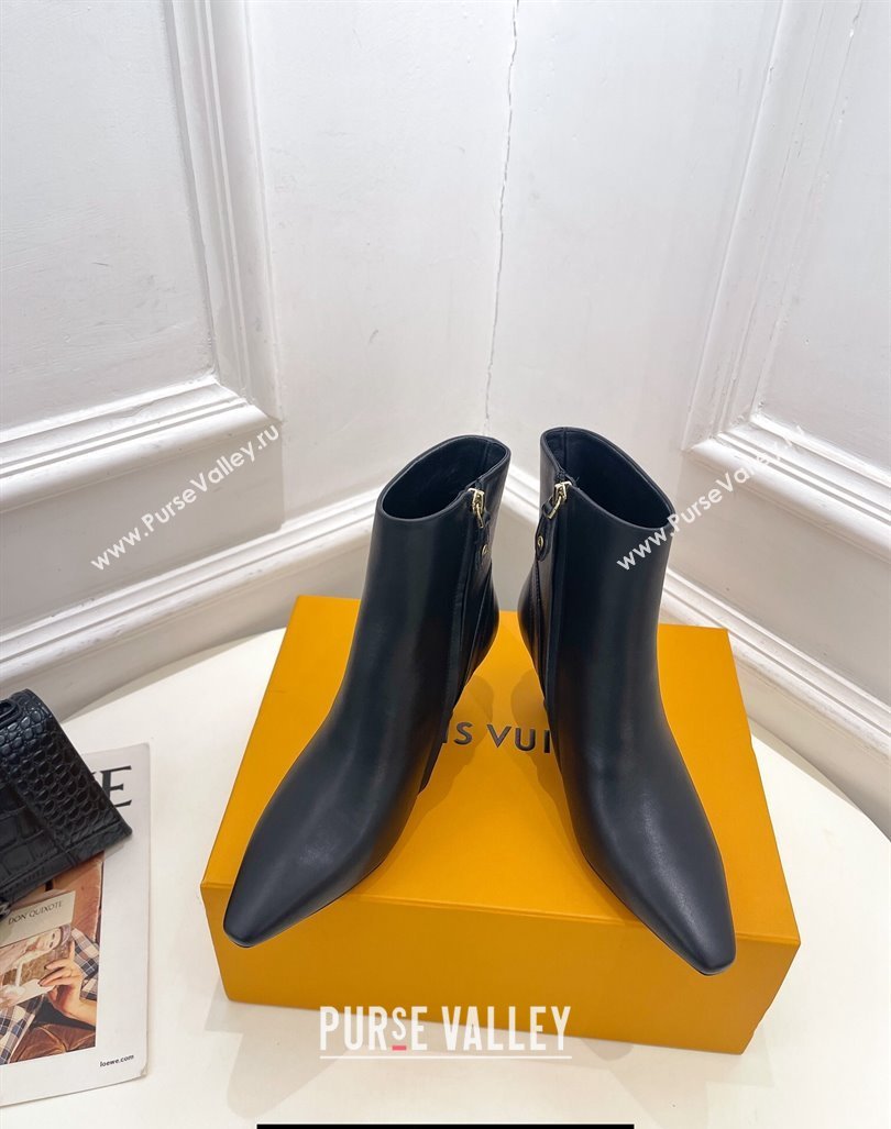 Louis Vuitton Heel 6.5cm Sparkle Ankle Boots Black 2023 (modeng-23092106)