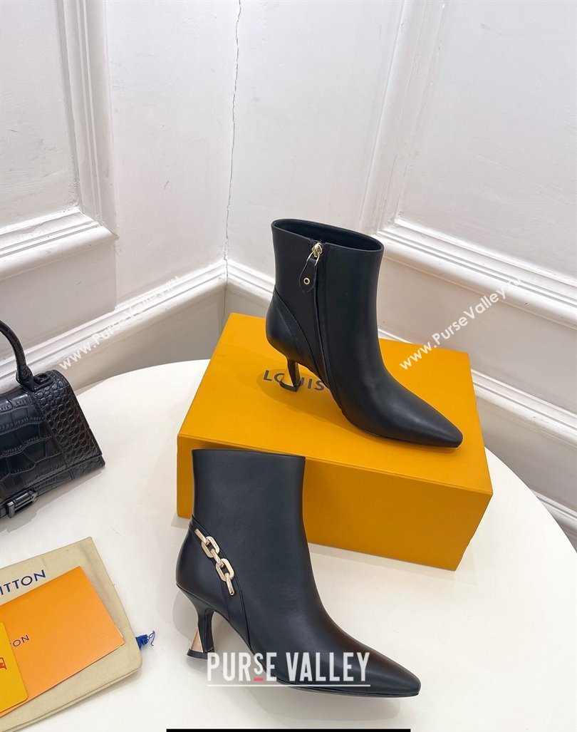 Louis Vuitton Heel 6.5cm Sparkle Ankle Boots Black 2023 (modeng-23092106)