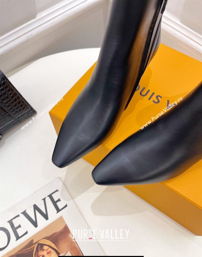 Louis Vuitton Heel 6.5cm Sparkle Ankle Boots Black 2023 (modeng-23092106)