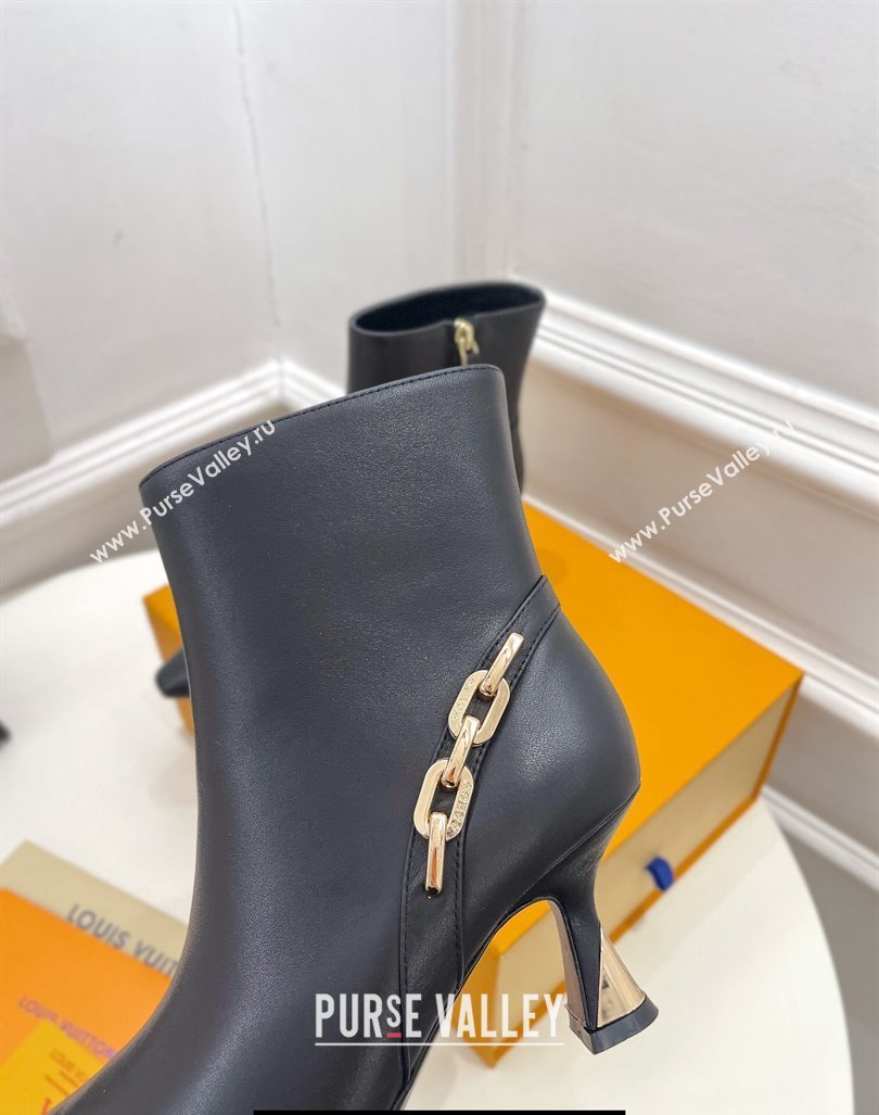 Louis Vuitton Heel 6.5cm Sparkle Ankle Boots Black 2023 (modeng-23092106)