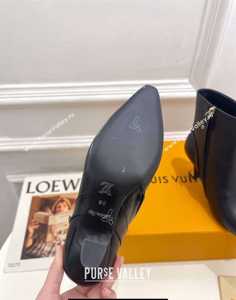 Louis Vuitton Heel 6.5cm Sparkle Ankle Boots Black 2023 (modeng-23092106)