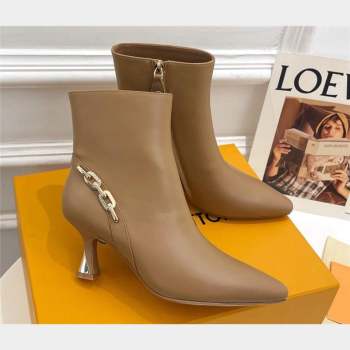 Louis Vuitton Heel 6.5cm Sparkle Ankle Boots Brown 2023 (modeng-23092107)