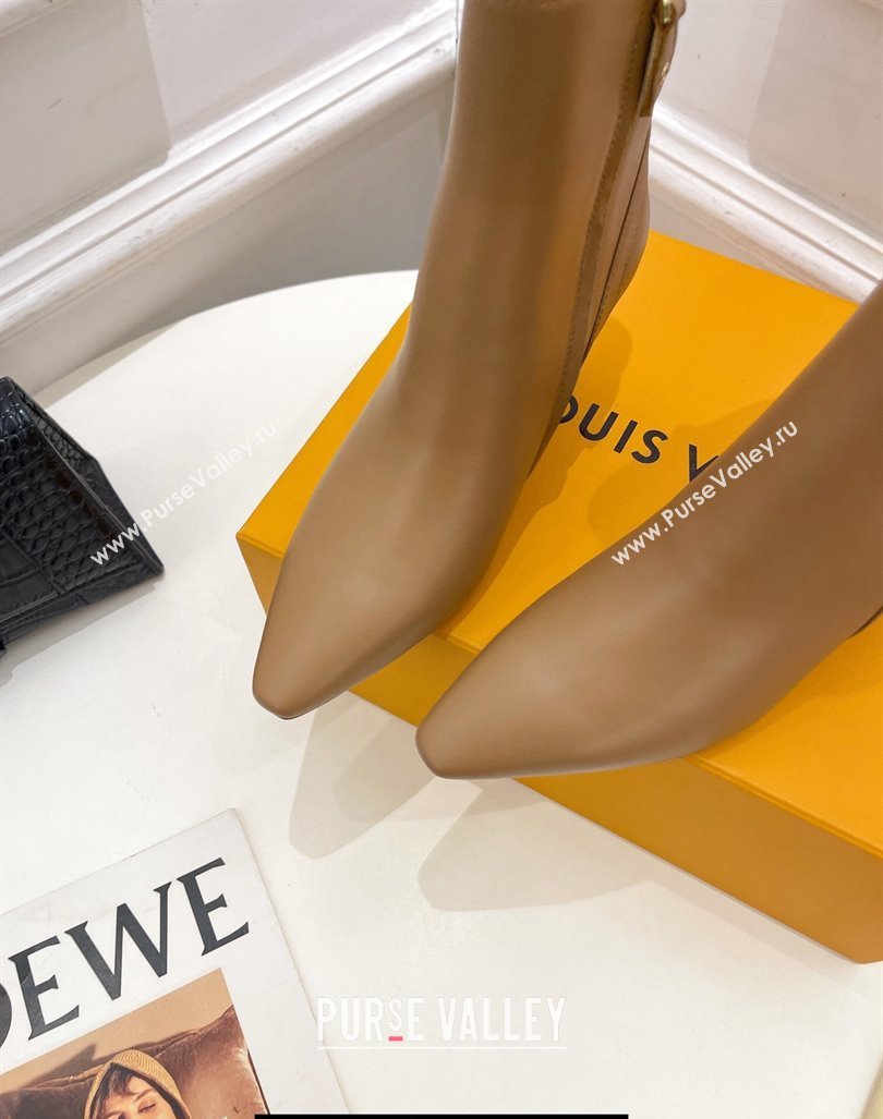 Louis Vuitton Heel 6.5cm Sparkle Ankle Boots Brown 2023 (modeng-23092107)