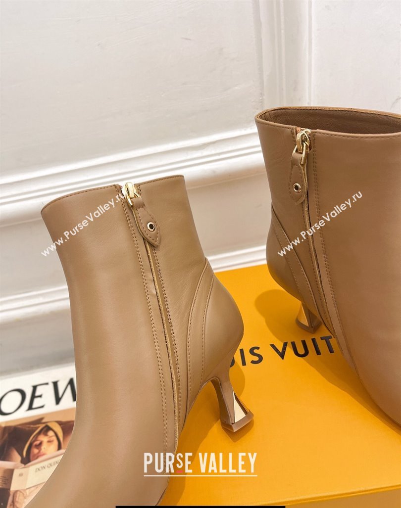 Louis Vuitton Heel 6.5cm Sparkle Ankle Boots Brown 2023 (modeng-23092107)