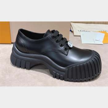 Louis Vuitton Ruby Flat Derby Shoes Black 2023 (modeng-23092217)