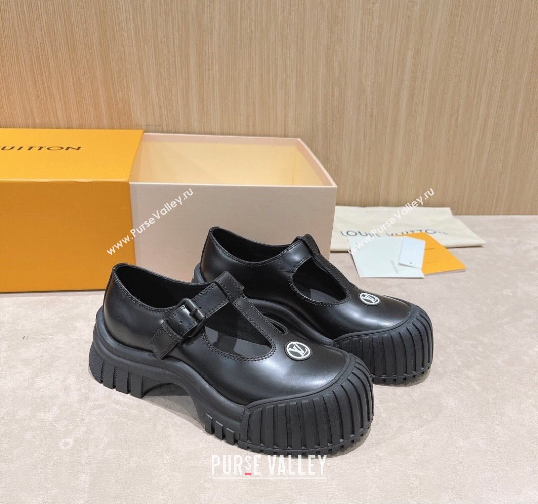 Louis Vuitton Ruby Flat Mary Janes Black 2023 (modeng-23092215)