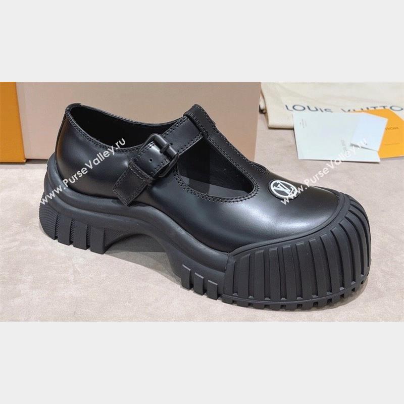 Louis Vuitton Ruby Flat Mary Janes Black 2023 (modeng-23092215)