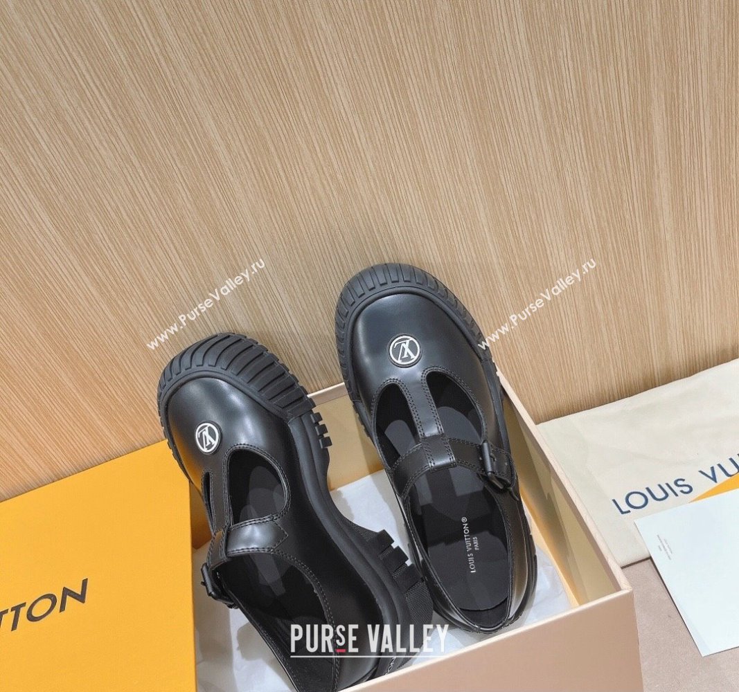 Louis Vuitton Ruby Flat Mary Janes Black 2023 (modeng-23092215)