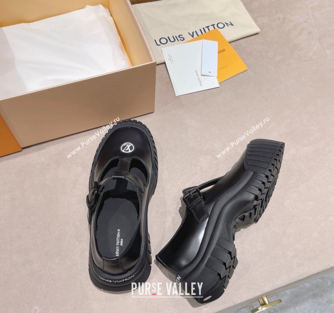 Louis Vuitton Ruby Flat Mary Janes Black 2023 (modeng-23092215)