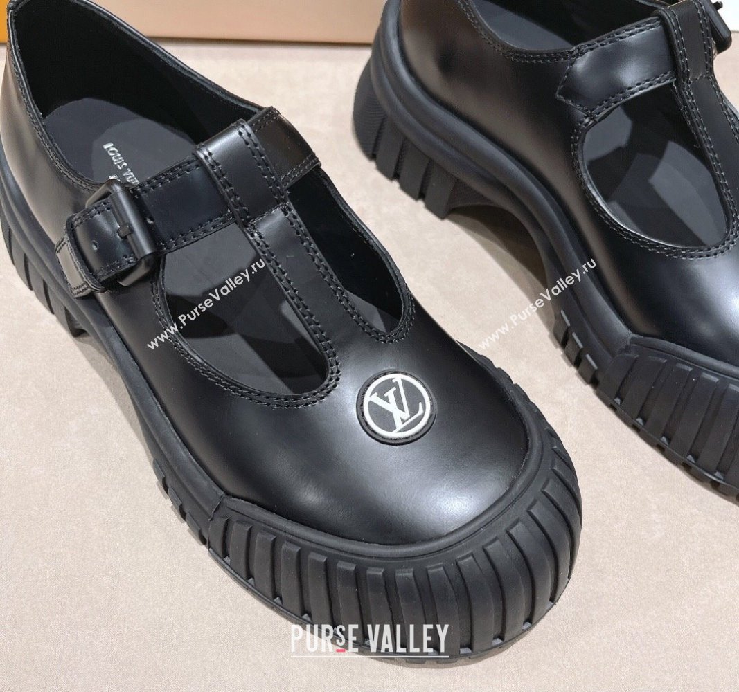 Louis Vuitton Ruby Flat Mary Janes Black 2023 (modeng-23092215)