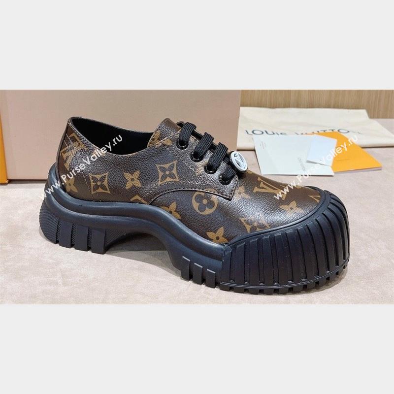Louis Vuitton Ruby Flat Derby Shoes Monogram Canvas 2023 (modeng-23092219)