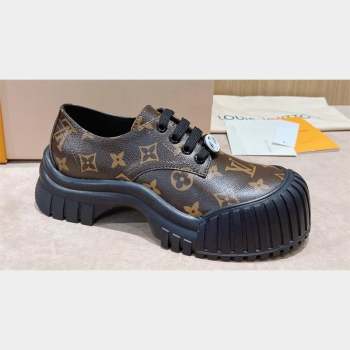 Louis Vuitton Ruby Flat Derby Shoes Monogram Canvas 2023 (modeng-23092219)