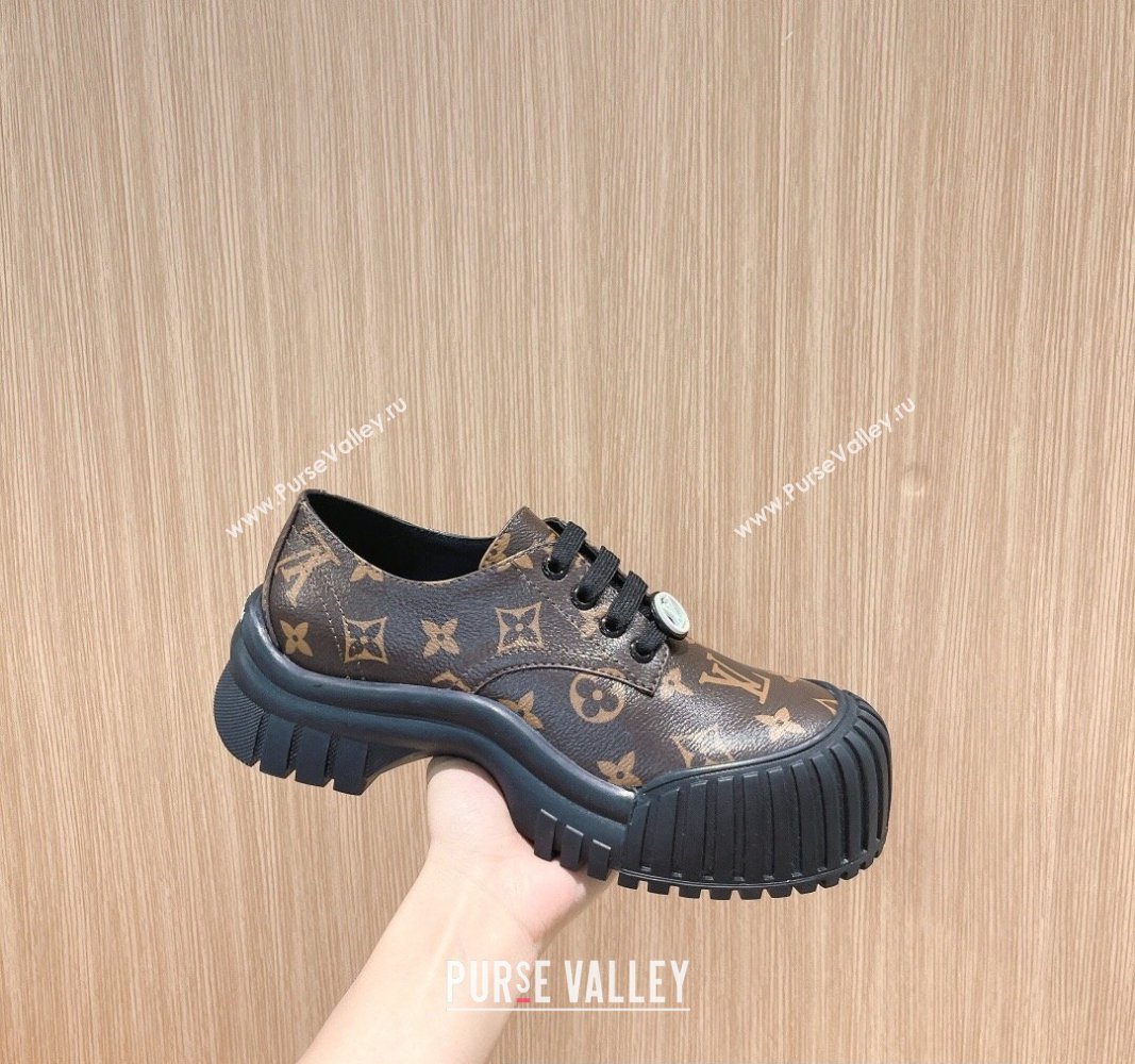 Louis Vuitton Ruby Flat Derby Shoes Monogram Canvas 2023 (modeng-23092219)