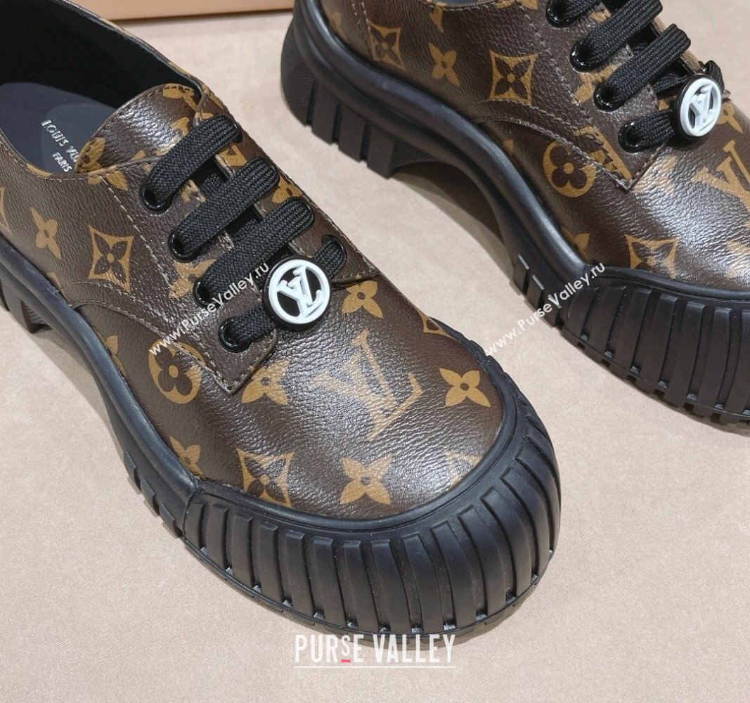 Louis Vuitton Ruby Flat Derby Shoes Monogram Canvas 2023 (modeng-23092219)