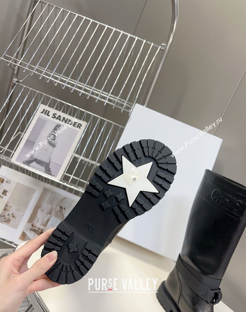 Dior D-Major Boots in Calfskin Black 2023 (modeng-23092221)