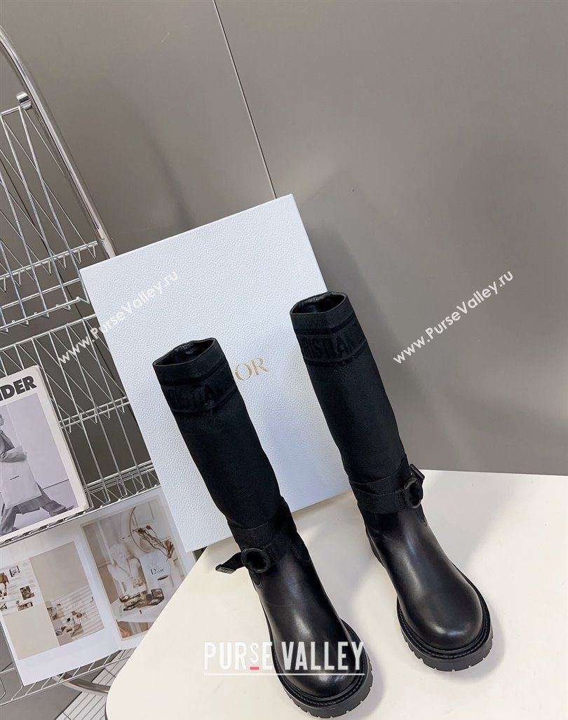 Dior D-Major Boots in Technical Fabric Black 2023 (modeng-23092222)